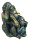 Whimsical Faded Bronze Color See Hear Speak No Evil Rainforest Monkeys Figurine