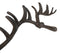 Cast Iron Western Rustic Comical Deer With Large Antlers 12-Peg Wall Hook Decor