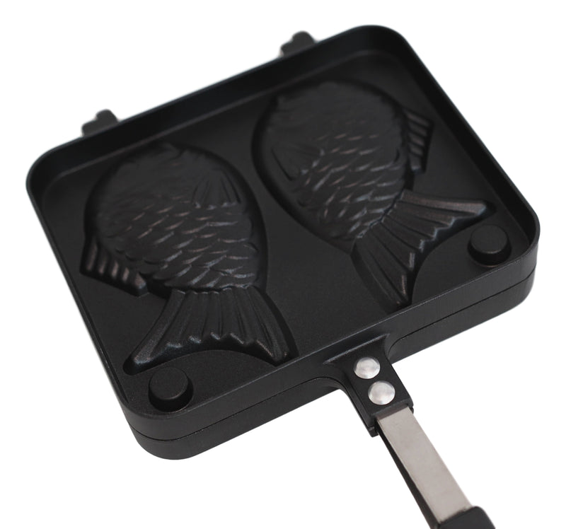 Personal Aluminum Japanese Taiyaki Fish Shaped Dessert Waffle Cake Maker Pan