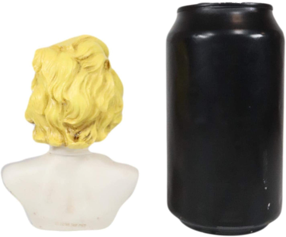 Ebros Day of The Dead Sugar Skull Blonde Marilyn In Iconic White Dress Figurine - Ebros Gift