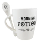 Witchcraft Wicca Morning Potion Pentagram Star Ceramic Coffee Mug And Spoon Set