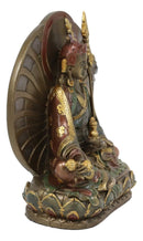 Ebros Tibet Buddhism Meditating Buddha Amitabha Guru Rinpoche Padmasambhava Statue 6" Tall Home Altar Zen Feng Shui Altar Decoration Housewarming Decor Sculpture