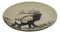 Ebros Forest Giant Emperor Bull Elk Large Round Dinner Plate Set of 2 10.75"D