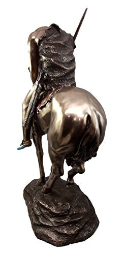 Ebros Large Detailed End of The Trail Statue 23"Tall Brave Indian Native Warrior