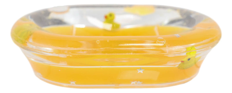 Yellow Splash Rubber Ducks 5 Piece Chic Bathroom Vanity Accessories Gift Set