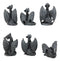 Ebros Six Faux Stone Gothic Mini Dragons Statue Set Legends And Fantasy Action Dragons