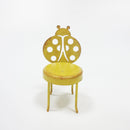 Small Garden Metal Table and 2 Lady Bug Chairs Set Mini Fairy Garden Figurine