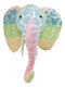 Ebros Fiona Walker Handmade Organic Baby Stencil Print Elephant Wall Decor 14"H