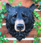 Ebros Large Olympic Black Bear Head Wall Decor Plaque 16"Tall Taxidermy Bust