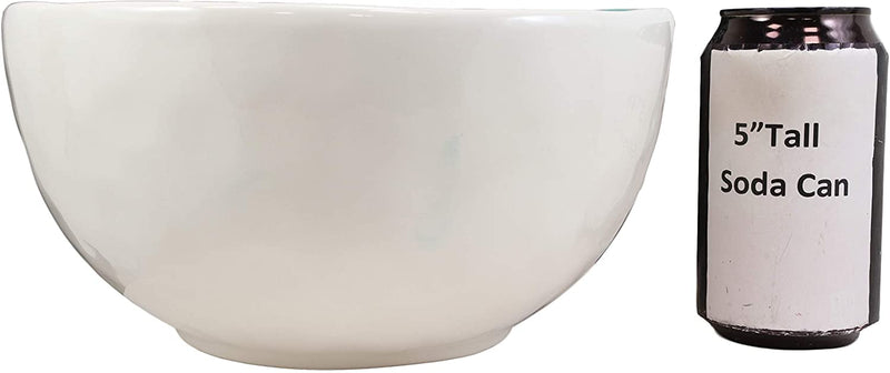 Ebros Blue & White Sea Turtle Ceramic Dinnerware (Large Serving Bowl 95oz, 2)