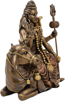 Ebros Hindu The Auspicious One Lord Shiva Sitting On Nandi Bull Statue 7" Tall