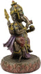 Ebros 8.25" Tall Hindu Supreme God Dancing Ganesha Chaturthi On Lotus Statue