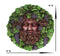 Ebros Dionysus Bacchus Spirit of The Vine Decor Wall Plaque 5.25" Diameter Wiccan Wicca Art Decorative Sculpture by Oberon Zell