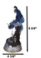 Midnight Armored Dragon On Celtic Knot Pedestal Figurine With LED Crystal Light