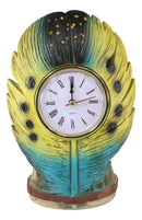 Southwestern Indian Tribal Dreamcatcher Feather Decorative Table Clock Figurine