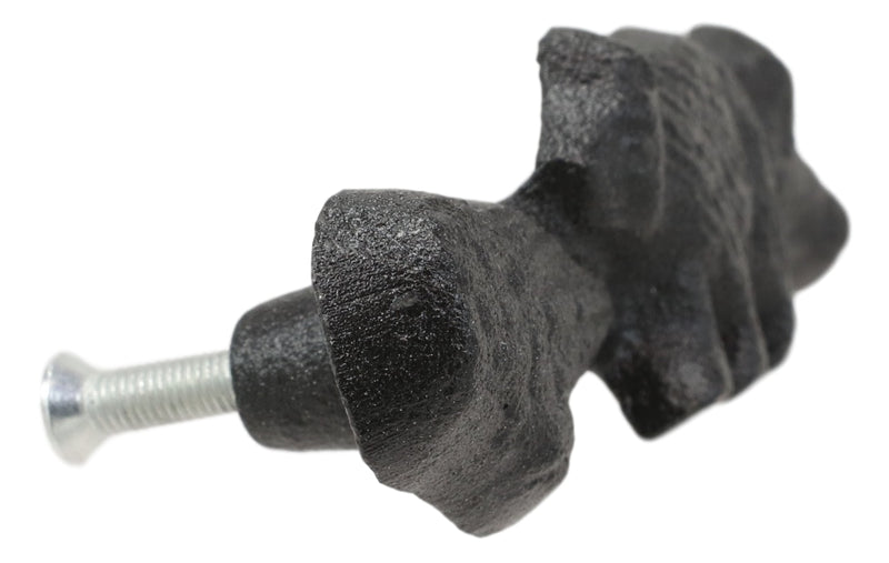 Cast Iron Rustic Western Black Bear Drawer Cabinet Door Pulls Hardware 12 Pack