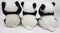 Ebros Wise See Hear Speak No Evil Giant China Pandas Set of 3 Figurines 5.75"H