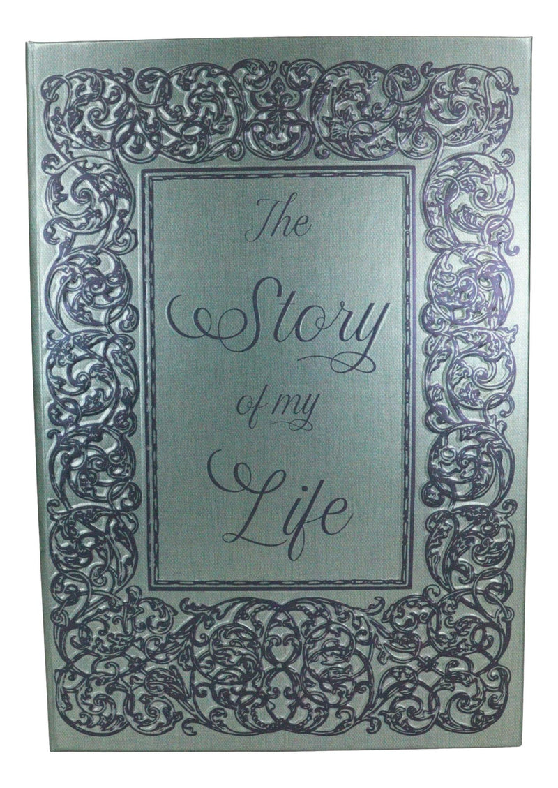 The Story Of My Life Rococo Gothic Scroll Art Embossed Blank Page Journal Book