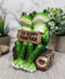 Ebros Romantic Wedding Frog Couple Sitting On Wooden Log Statue "So Hoppy Together" Frog Lovers Figurine Collectible Eternal Happiness Sculpture