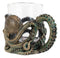 Nautical Sea Octopus Kraken Glass Votive Candle Holder Figurine / Coffee Mug 8oz