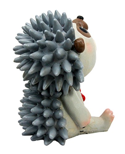 Ebros Larger Furry Bones Pygmy Hedgehog Skeleton Monster Sit Up Ornament Figurine 3.75"Tall