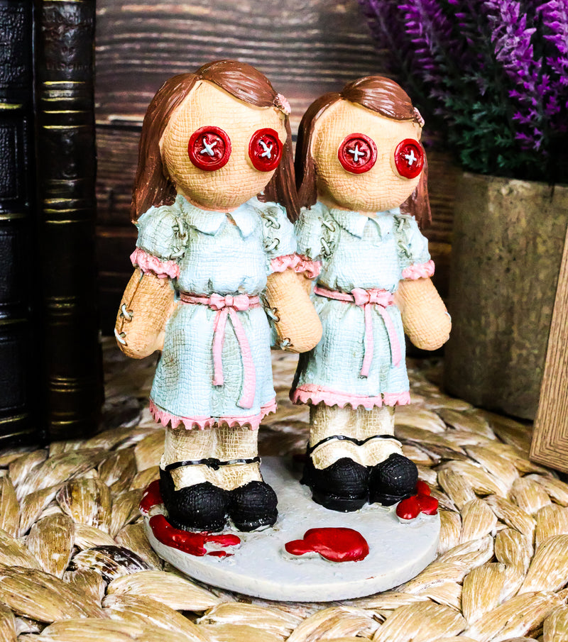 Halloween Pinheadz The Shining Grady Twins Monster With Voodoo Stitches Figurine