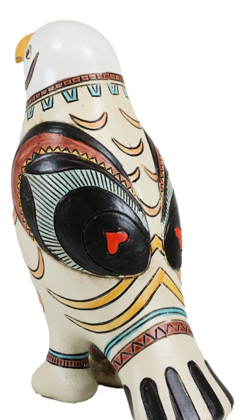 Native Tribe American Aztec Hopi Indian Style Bald Eagle Totem Spirit Figurine