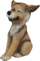 Ebros Sinister Grinning TeeHee Pets Collectible Statue 4.25"Tall (Coyote)