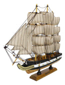 12"H Handicraft Wood Old Ironsides USS Constitution Frigate Ship Model Display