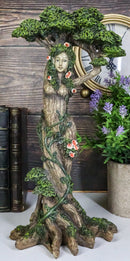 Greenman Tree Woman Gaia Dryad Ent Native Earth Goddess With Canopy Figurine