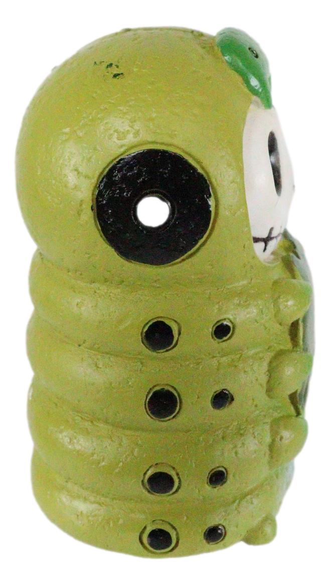 Furrybones Inch The Leaf Caterpillar Skeleton Monster Sit Up Ornament Figurine - Ebros Gift