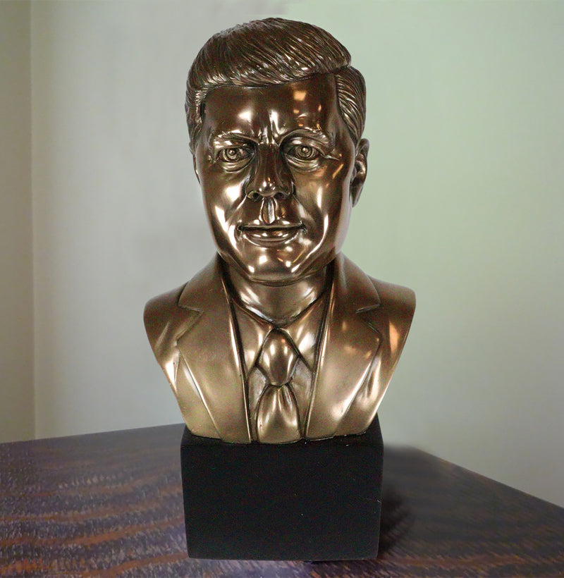 United States President John Fitzgerald Kennedy Bust Figurine Replica 9.5"H