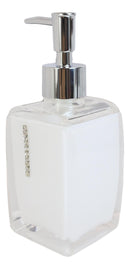 Stain White Austrian Crystals 6 Piece Chic Bathroom Vanity Accessories Gift Set