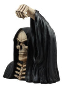 Ebros Large 12.5" Tall The Undertaker Grim Reaper Statue with Solar Powered Lantern LED Light Deadly Wraith Harvesting Lost Souls Patio Decor Figurine