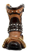 Ebros Gift Western Cowboy Boot With Spur and Lasso Decorative Flower Boquet Vase Figurine 9"H