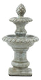 Ebros Fairy Garden Miniature 2 Tier Artichoke Finial Water Fountain Figurine 5"H