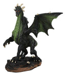 Fantasy Green Chested Celestial Midnight Dragon Black Ghost Small Figurine