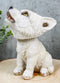 Ebros Wildlife Cries of The Night Howling White Snow Wolf Bobblehead Figurine