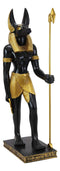 Ebros Large Egyptian God of The Dead and Mummification Anubis Holding was Staff Statue 21.75" Tall Classical Egypt Gods and Deities Anubis Jackal Dog Head