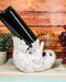 Wisdom Of The Tundra Beautiful Mystical Snowy Owl Wine Bottle Holder Decor