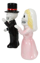 Ebros Dias De Los Muertos Wedding Waltz Dance Sugar Skulls Ceramic Salt Pepper Shakers