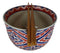 Japanese Design Diamond Contrast Ceramic Ramen Udong Bowl & Chopsticks Set