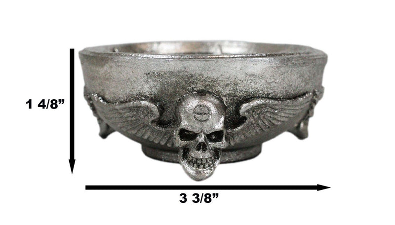 Gothic Winged Skulls Pentagramatron Supernatural Magical Talismans Trinket Dish