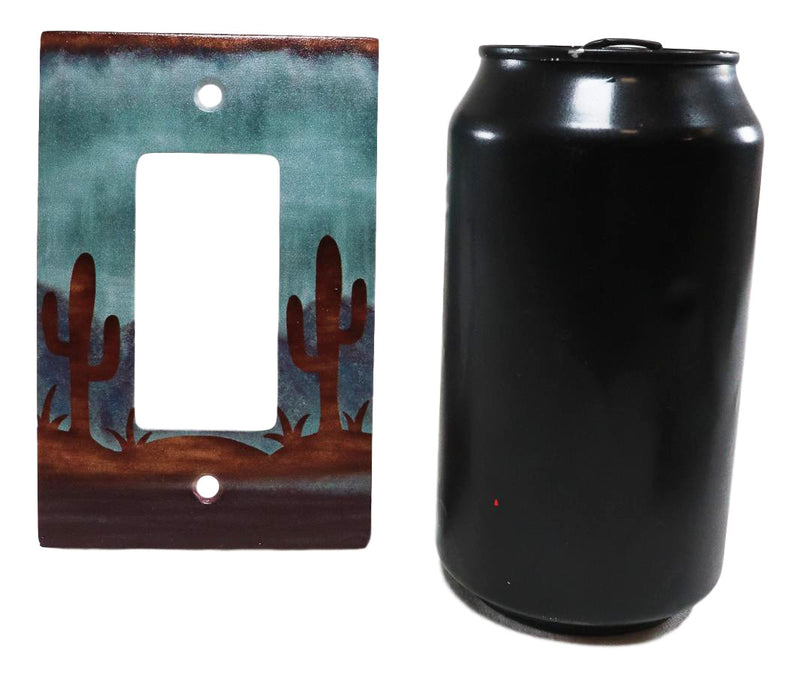 Pack of 2 Southwestern Desert Cactus Single Gang Rocker Switch Wall Plate Cover