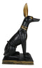 Ebros Egyptian Anubis Dog Statue 9"H God Of The Afterlife Embalming And Mummy