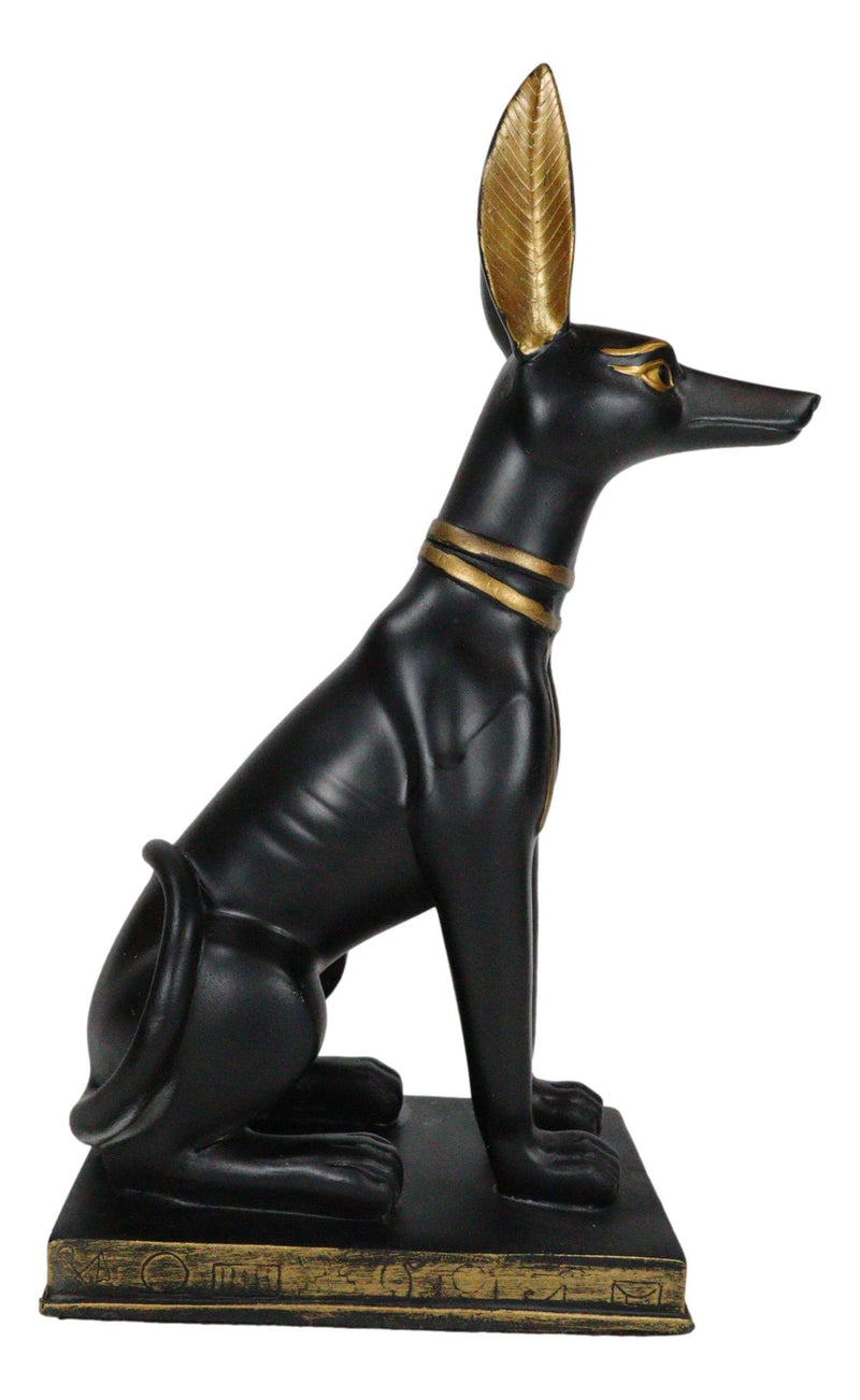 Ebros Egyptian Anubis Dog Statue 9"H God Of The Afterlife Embalming And Mummy