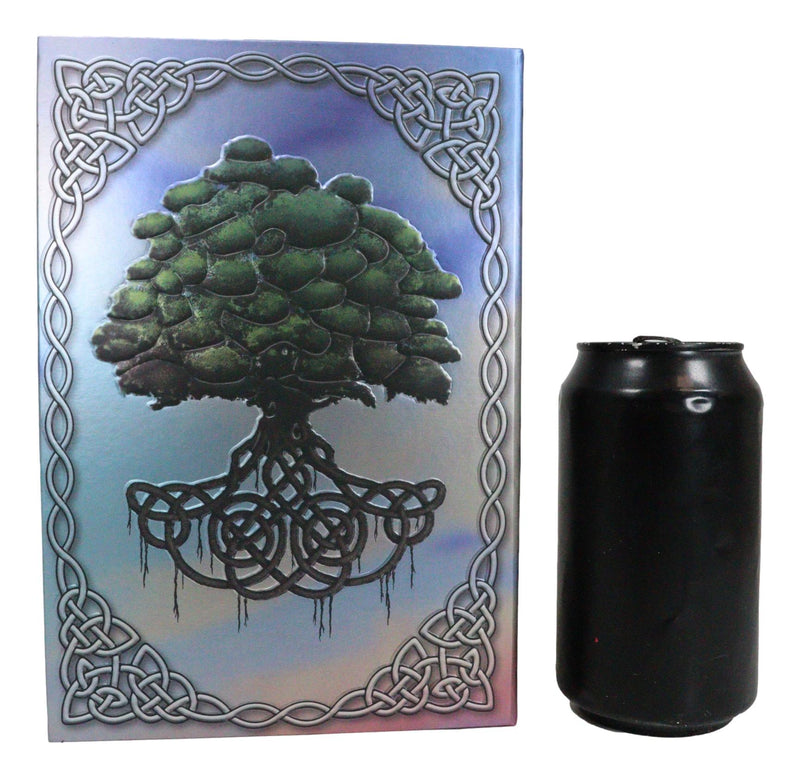 Celtic Tree of Life Triskele Trinity Knotwork Embossed Blank Page Journal Book