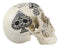 Ebros Gothic Gambling Casino Royale Poker Cards Royal Flush Skull Cranium Figurine
