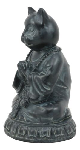 Ebros Buddha Cat Statue Meditating Zen Cat Figurine Cat Memorial Or Spiritual Decor - Ebros Gift