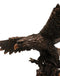 American Bald Eagle Swooping Towards Water Bronze Electroplated Resin Figurine
